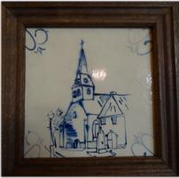 Gezocht tegeltje Bredevoort met Hervormde Kerk.