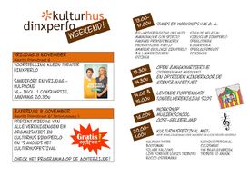 8 en 9 november Kulturhusweekend in Dinxperlo