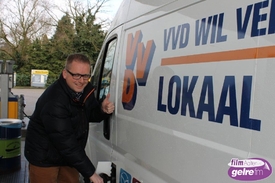 VVD Aalten-Dinxperlo tankt uit solidariteit bij Hameland Stop aan de grens.