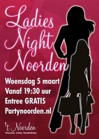 Ladies Night 't Noorden op woensdag 5 maart
