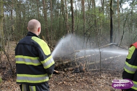 Bosbrand aan de Moerveldweg in Aalten