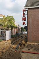 Aanleg terras bij HEMA in Aalten.