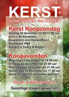 Kerstkoopzondag 20 december in Aalten