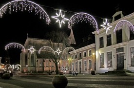 Nog even genieten van de sfeerverlichting in Aalten.