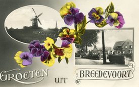 Wie herkent de afbeeldingen op deze 'groeten uit' kaart?